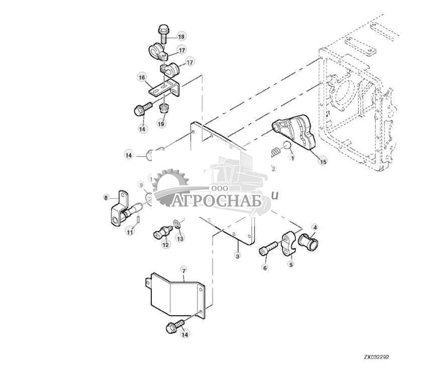 Кулачок рычага переключения передач, крышка корпуса, трансмиссия  дифференциал 